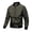 Army Green, variant on Kureaily Men's Jacket Casual Windproof Jacket Full Zip Windbreaker Winter Warm Jacket with Pockets