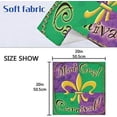 thumbnail image 7 of Coolnut Mardi Gras Cloth Napkins Set of 1, Oversized Washable Reusable Polyester Dinner Table Napkins for Family, Restaurant, Party Decor, 20 x 20 Inch, 7 of 7