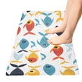 thumbnail image 3 of Bath Mat Soft Plush Non-Slip Absorbent Bathroom Rugs 39"x20" Cartoon Fishes Swimming, 3 of 8