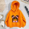 thumbnail image 2 of Kids Print Personality Hoodie Pullover Sweatshirt No Pocket Long Sleeve Crewneck Casual Sporty Tops, 2 of 4
