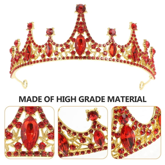 Niceauty 1Set Wedding Hair Crown Retro Style Tiara for Women in Photo Activity