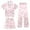 a-Light Pink, variant on RTKFRFLM Loungewear For Girls Button Down Loungewear Set Casual Print Home Wear 3 Piece Set Oufits Loungewear Cute Outfit Oufits Loungewear,Size 6 Years-7 Years