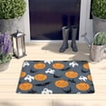 thumbnail image 2 of Pumpkin Ghost Bat Halloween Pattern Flannel Non Slip Door Rugs,Washable Door Mats Indoor,Decorative Door Mats,Dirt-Resistant and Absorbent Doormat for Entrance,Bedroom,Kitchen,Bathroom,31.5"x17", 2 of 4