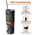 thumbnail image 6 of 20oz Halloween Spooky Words and Icons Skinny Tumblers Stainless Steel Tumbler with Lid and Straw,Vacuum Insulated Double Wall Travel Tumbler Cups with Cleaning Brush for Coffee,Tea, 6 of 6