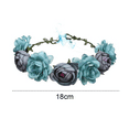 thumbnail image 2 of Corona de flores rosas ajustable para mujeres y niñas, diademas, corona de pelo romántica, tocado, boda, fiesta de cumpleaños Ormromra CPB-DE-LYY882-3, 2 of 5