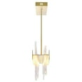 thumbnail image 5 of CWI Lighting Guadiana Glass LED Chandelier in Clear/Satin Gold, 5 of 7