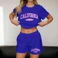 thumbnail image 2 of Women's Summer Shorts Set Casual Printed T Shirt And Shorts Outfit Comfortable Wear For Vacation Daily Wear, 2 of 2
