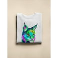 thumbnail image 3 of Rainbow Lynx Sweatshirt Women -Rose Khan Designs, Female x-Large, 3 of 4