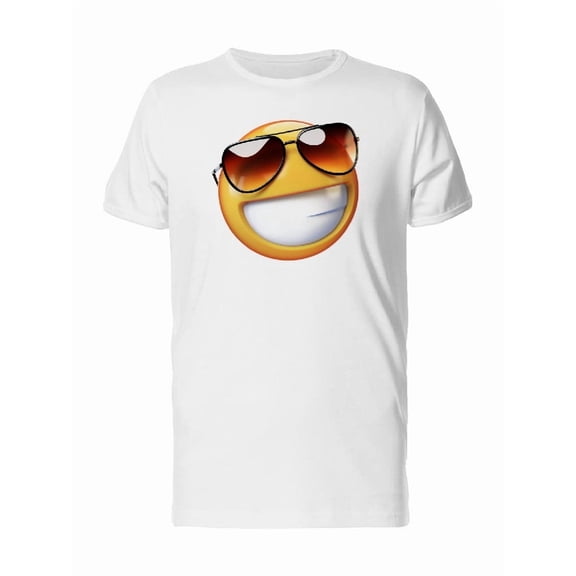 Cool Happy Emoji Smiling Tee Men's -Image by Shutterstock