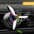 thumbnail image 1 of Flmtop Voiture Aération Désodorisant Parfum Clip LED Fan Parfum Diffuseur Décoration, 1 of 10