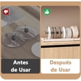thumbnail image 3 of Organizador de Sartenes y Ollas Expandible, Organizador de Platos Acero Inoxidable 13 Compartimentos Ajustables, Porta Sartenes de Cocina, Separador de Tapas, para Armario de Despensa, Blanco, 3 of 4