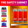 thumbnail image 6 of 12 Gallon Flammable Storage Cabinet, 18.11" x 23.23" x 35", Flammable Liquid Storage Cabinet with Adjustable Shelf ,Yellow, 6 of 7