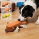 thumbnail image 1 of Juguetes De Plástico Juguete interactivo para masticar perros de peluche con chillido de látex marrón para aliviar el aburrimiento (1 unidad) JASKFLY, 1 of 9