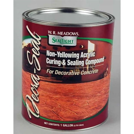 Silicone Acrylic Concrete Sealer - WR Meadows Decra-Seal WB Water Based Non-Yellowing Acrylic Concrete Sealer 1 Gal. Can