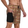 thumbnail image 2 of Fotbe Owl Mandala Men’s Swim Trunks Quick Dry Swim Shorts Board Shorts with Mesh Lining-3X-Large, 2 of 9