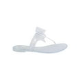 thumbnail image 2 of Wild Diva EE87 Women Glitter Jelly Bow T-Strap Slip On Thong Sandal, 2 of 5