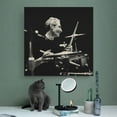 thumbnail image 4 of Jazz Drummer Charlie Watts Poster Canvas Poster Art Poster Canvas Painting Decor Wall Print Photo Gifts Home Modern Decorative Posters 28x28inch(70x70cm), 4 of 5