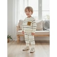 thumbnail image 5 of Jaweiwi Baby Toddler Boys Autumn 2Pcs Pants Outfits Set 6 12 18 24 Months 2T 3T Long Sleeve O Neck Striped Tops Drawstring Pants Clothes Sets, 5 of 9