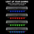 thumbnail image 6 of ENHANCE Attack Gaming Speaker Soundbar - Under Monitor PC Sound Bar LED Speaker with 40W Peak Power, 6 of 9