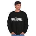 thumbnail image 5 of Grateful Thankful Christian Jesus Sweatshirt for Men or Women Brisco Brands S, 5 of 6
