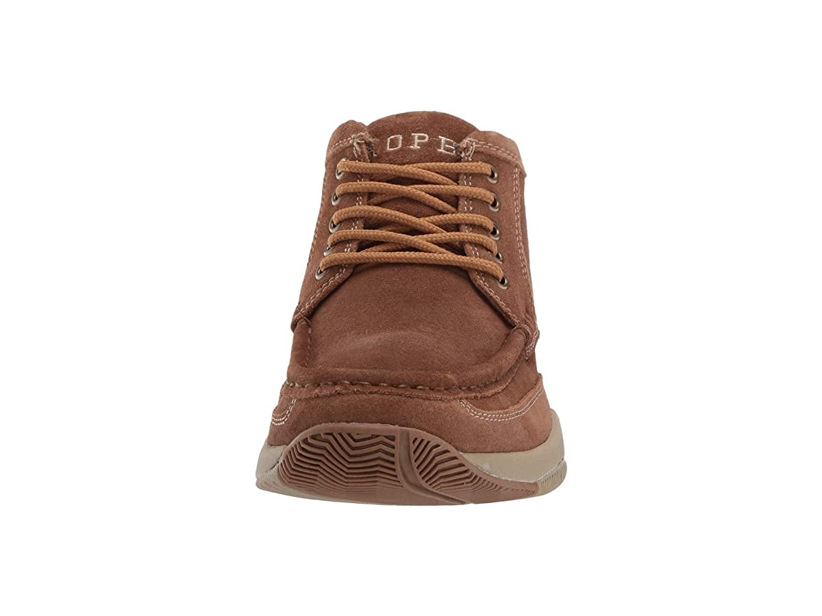 Roper Men\'s Suede Tan Leather All Over High Top Shoe Clear Cut II Nwt Size 10.5 Roper Mens Clearcut Western Lace Up Casual Shoes Tan main image 2