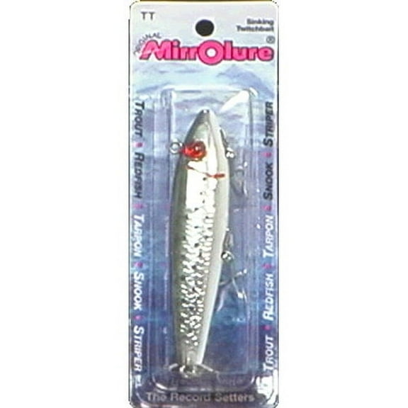 MirrOlure Mirrirlure Tiny Trout, 9/16 oz, Green Silver