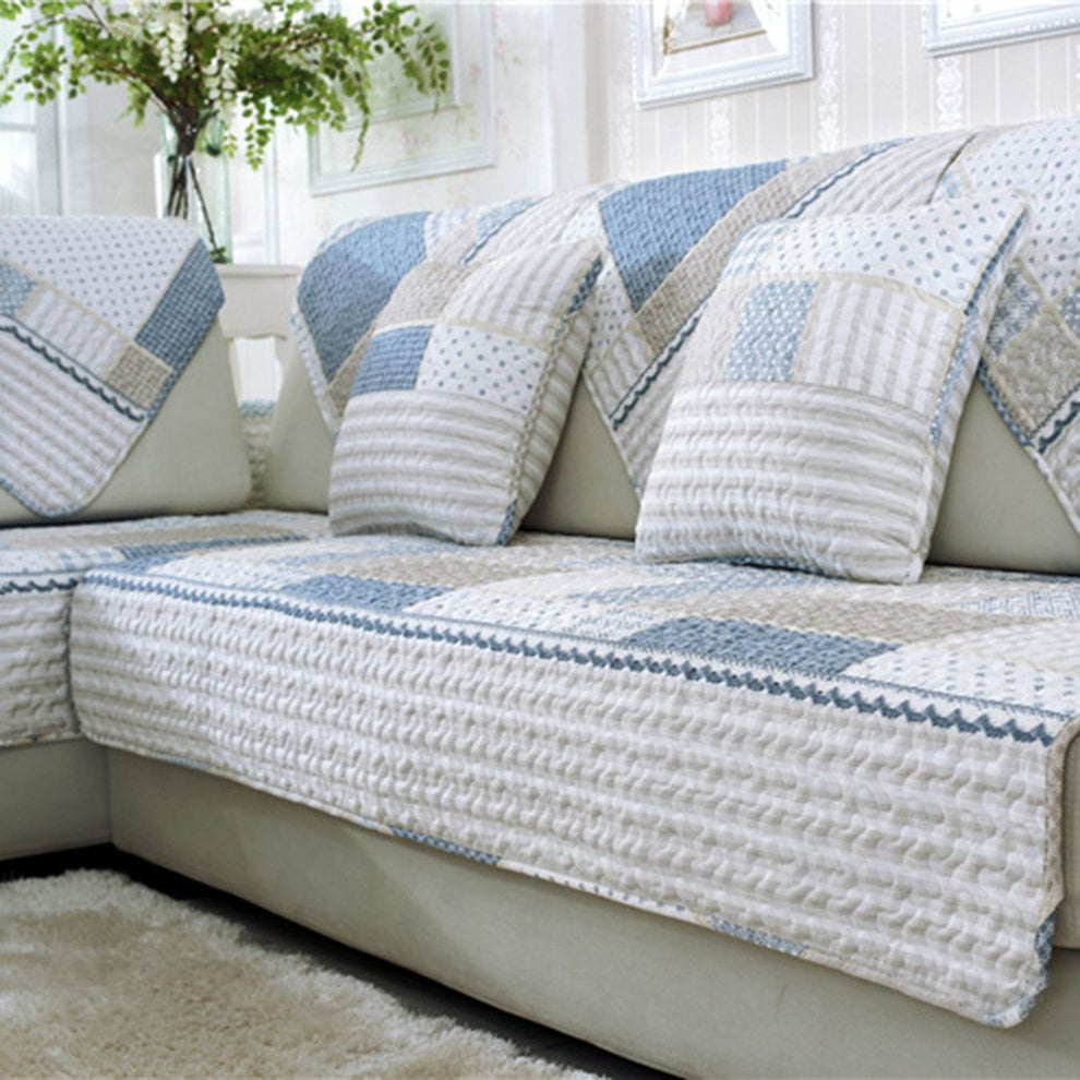 Cotton Sofa Cover  Furniture Seats Mat Non-Slip Pad Printed Anti-Slip Modern 