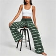 thumbnail image 4 of HomeDM Pants for Women Wide Leg Tie-Dye Striped Pants with Pockets Green Drawstring Lounge Trousers for Athletic Work Size M, 4 of 6