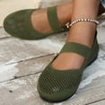 thumbnail image 7 of Women's Flats Shoes Pointed Toe Knit Ballet Comfortable Dressy Slip On Flat Green 9.5, 7 of 7