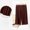 Brown, variant on JGGSPWM Women's Wide Leg Modal Soft Pajamas Pants Comfy Elastic Waist Loose Knee Lenght Pjs Bottom Lounge Sleepwear Gray M