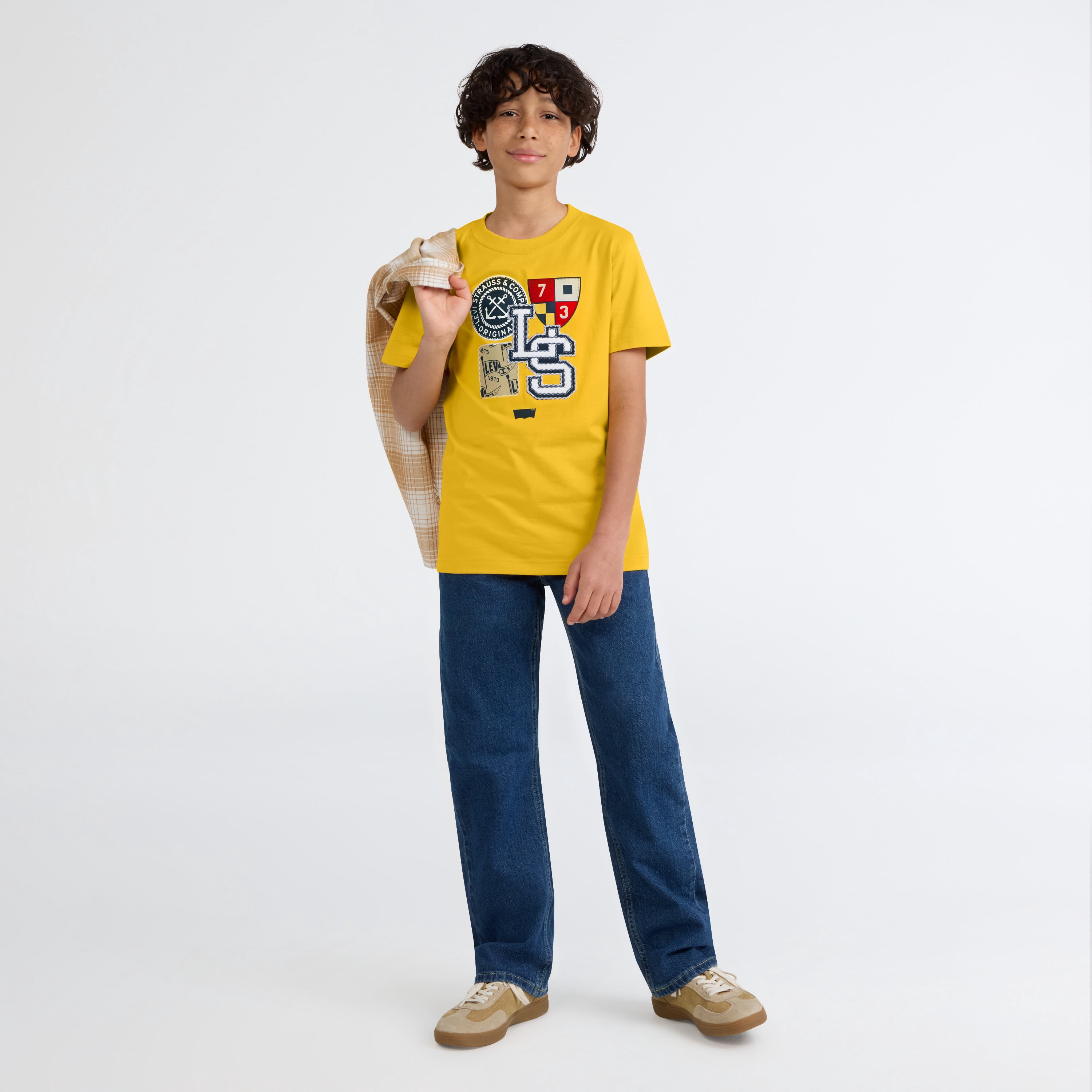 Levi's Little and Big Boys Graphic Tee with Short Sleeves, Sizes 4-20
