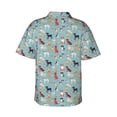 thumbnail image 3 of Daiia Animal Dog Hawaiian Shirt for Men Gentle Cotton Regular Short Sleeve Casual-XX-Large, 3 of 9