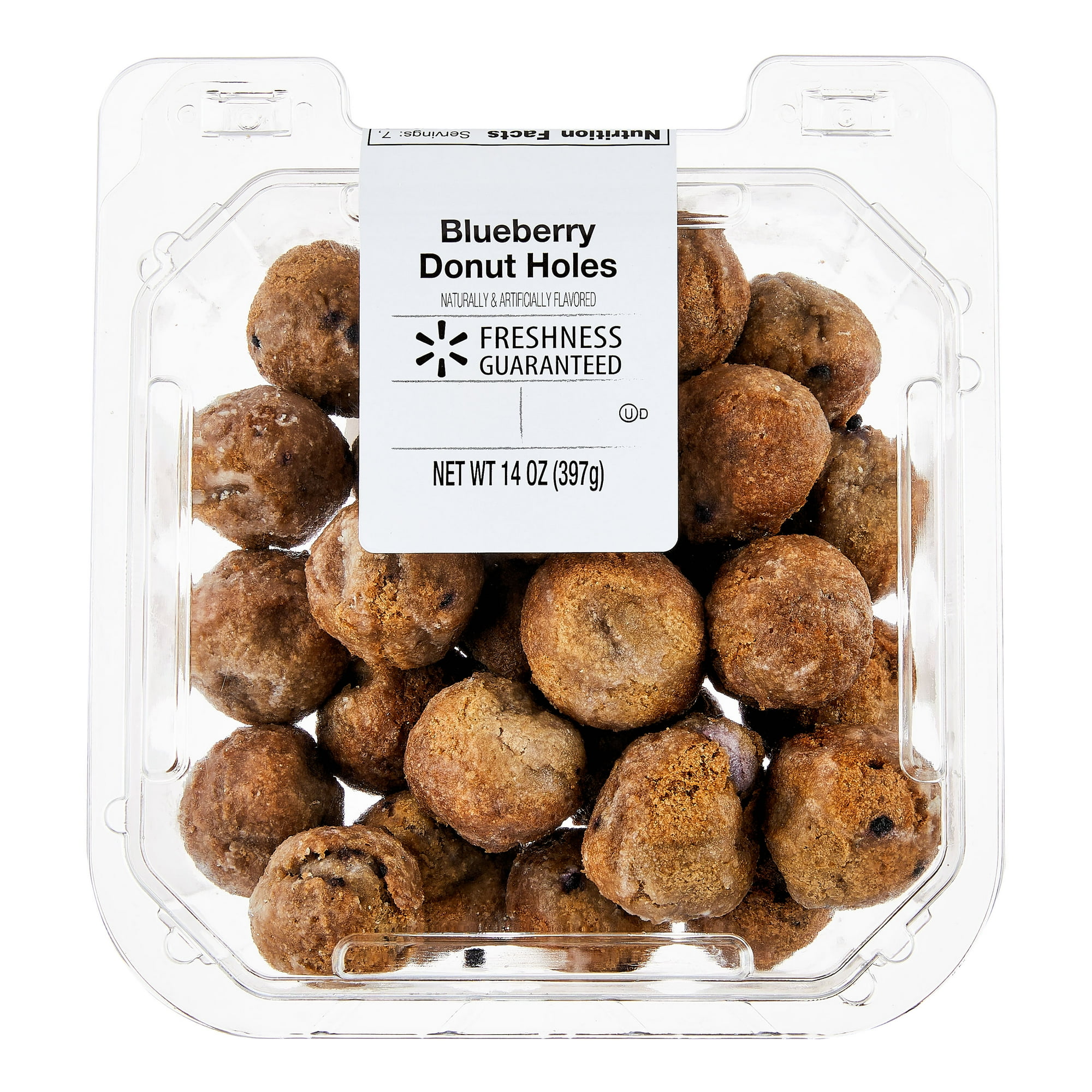 Freshness Guaranteed Blueberry Donut Holes, 14 oz Clamshell, 28 Count
