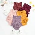 thumbnail image 6 of Seyurigaoka Baby Girl Sleeveless Romper Ruffle Tutu Dress Jumpsuit Outfit, 6 of 8
