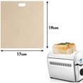 thumbnail image 2 of Paquete de 10 bolsas reutilizables para tostadora, antiadherentes, bolsas para sándwich tostado, bolsas para tostadas lavables para sándwiches, pasteles, Pizza, pollo, 2 of 4