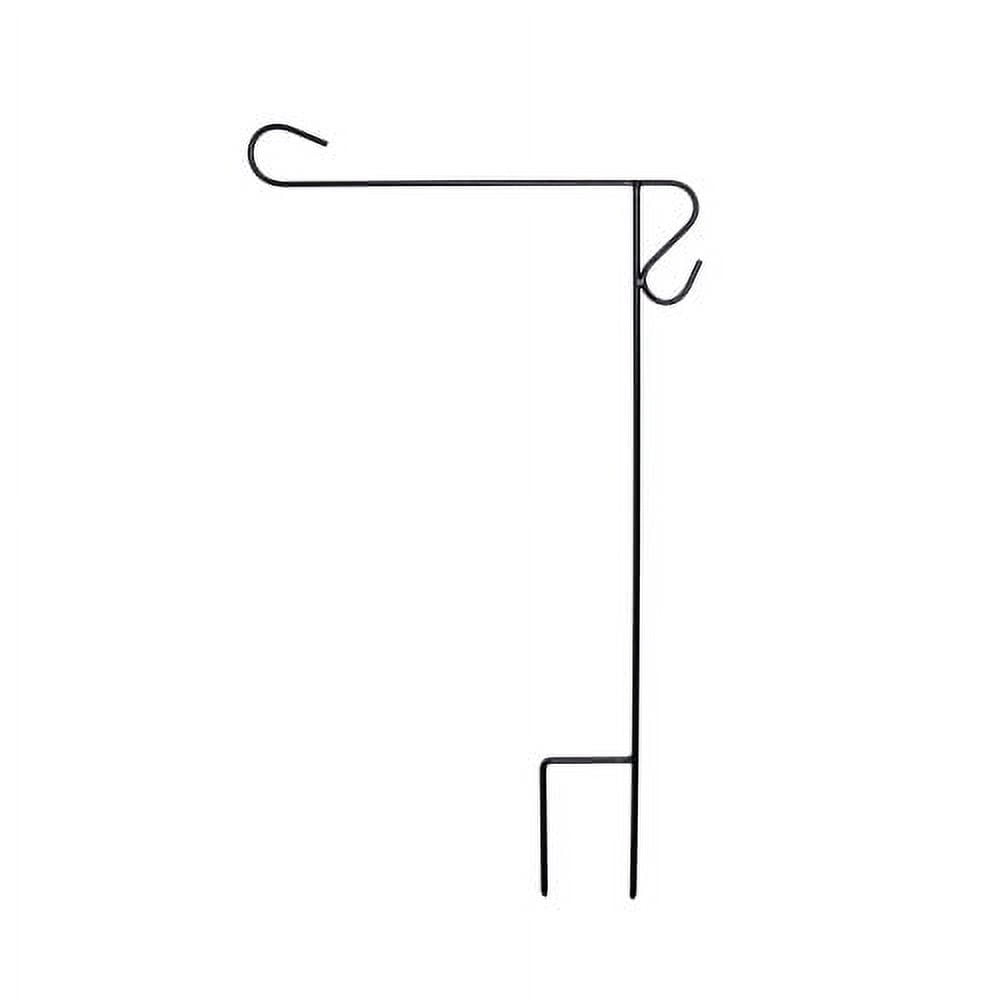 Briarwood Lane Wrought Iron Short Garden Flag Stand Holder 30x18 Garden Flag Stand Holder: A00037