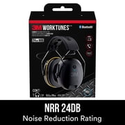 3M WorkTunes Connect حامي السمع بتقنية Bluetooth ، بطارية قابلة للشحن مدمجة ، مساعد صوتي / صوتي