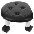 thumbnail image 6 of Voiceine Low Stool with Wheels Swivel Rolling Stool Indoor Small Shoe Changing Stool, 6 of 10