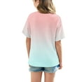 thumbnail image 5 of Bovxnpu Kids Summer Tops, Toddler Girls Casual T Shirt, Toddler Kids Boys Girls Fashion Cute Gradient Print Loose Soft Short Sleeve Top 14 Years, 5 of 7