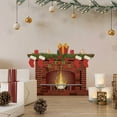 thumbnail image 2 of Merry Christmas Fireplace Decor Design Home Art Chimney Vinyl Wall Decal | 19" x 28" Removable Kids Bedroom Living Room Furnace Holiday Decoration X-mas Socks Gifts Adhesive Decoration Sticker, 2 of 5