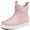 Pink, variant on Kids Deck Boots Boys Girls Rain Boots with Anti-Slip Traction ,Waterproof,Ankle Rubber Boots,Kids Footwear Water Shoes for Fishing,Camping,Garden,Outdoor Playing,size 13 Little Kid,Green