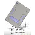 thumbnail image 5 of Goldcherry for Lenovo Tab M10 TB-X605F Case Heavy Duty Shockproof Kids Friendly Silicone Cover With Kickstand For Lenovo Tab M10 10.1 Inch TB-X605F TB-X605L Tablet(Gray+Purple), 5 of 6