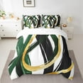 thumbnail image 2 of Erosebridal Abstract Ombre Bedding Sets King Size, Green Gold Comforter Sets with Sheets, Chic Minimalism Reversible Bedding King Size, Lightweight Bedroom Decor, 7 Pieces, 2 of 7