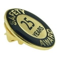 thumbnail image 3 of PinMart's Gold and Navy 25 Year Safety Award Enamel Lapel Pin, 3 of 3