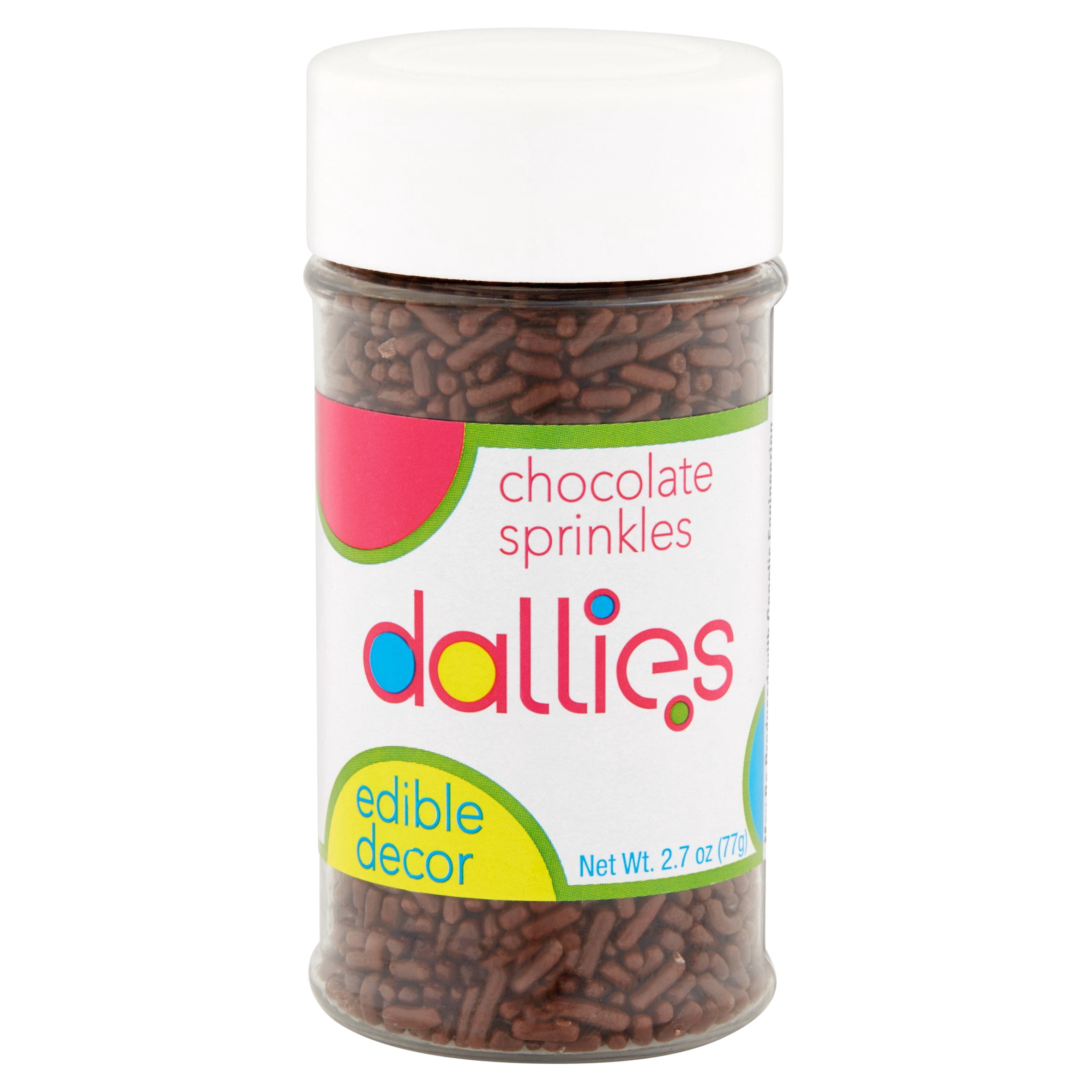 Dallies Chocolate Sprinkles Edible Decor, 2.7 oz