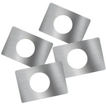 YuYiSan 4pcs Door Hole Cover Plates Stainless Steel Strike Plates Door Knob Reinforcement Plate