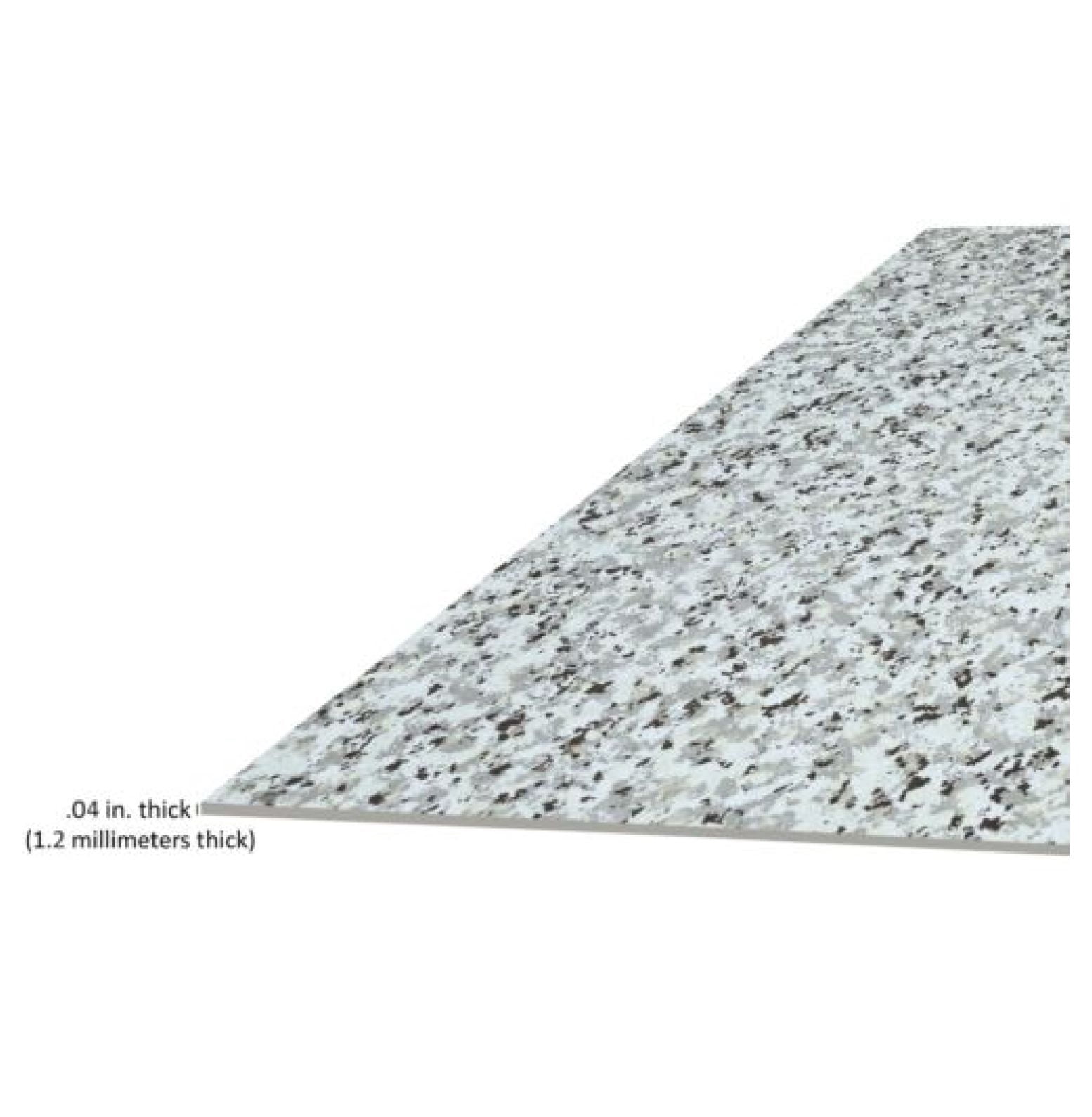 Mineral Speckle Grey Vinyl Floor Tiles 20 PCs Self Adhesive Flooring - Actual Size 12" x 12"