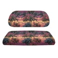thumbnail image 2 of Pzuqiu Tropical Sunset Hibiscus Palm Tree Golf Cart Seat Covers - 2-Piece Stretchable Washable Set | Fits Most 2-Seater Carts, All-Weather Protection, 2 of 10