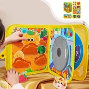 FEOLGEHLY Busy Book for Toddlers 1-3, Farm Quiet Activity Books for Babies 6-12-18 Months, Montessori Toys Preschool Early Educational Learning Toy for Kids, Christmas Birthday Gifts for Kids