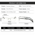 thumbnail image 6 of MAINYU Mens Designer Reading Glasses Blue Light Blocking, Fashion Rectangular Computer for Women Men Lightweight & Comfortable Anti Glare Light Metal Readers Presbyopia Eyeglasses, 6 of 7